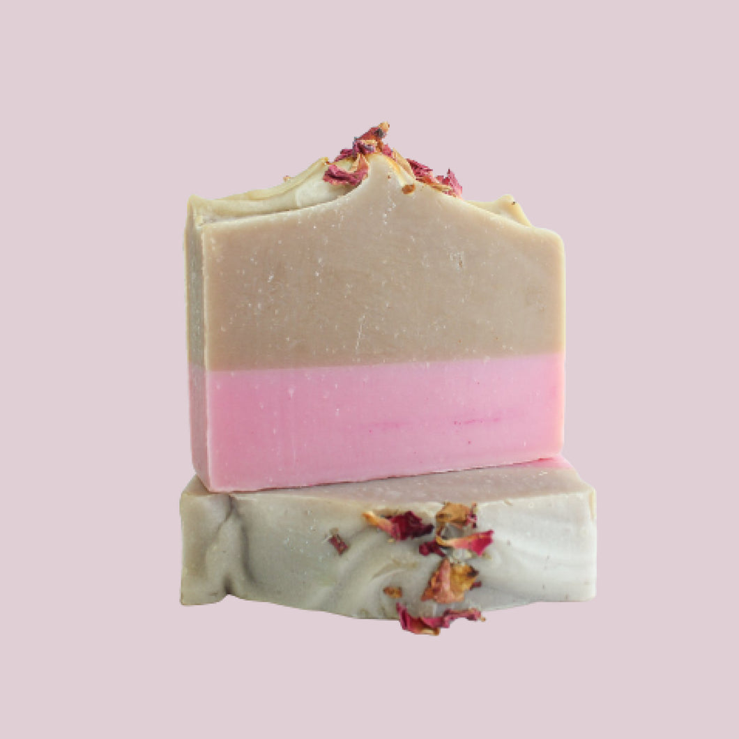 Raspberry Rose Hibiscus Tea Handcrafted Soap Bar